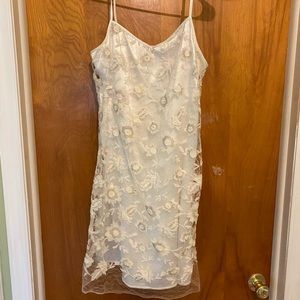 Max Studio white dress. I wore it once for my bridal shower.